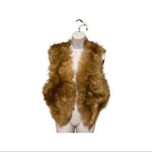 Women’s Countess Tan Faux Fur Vest